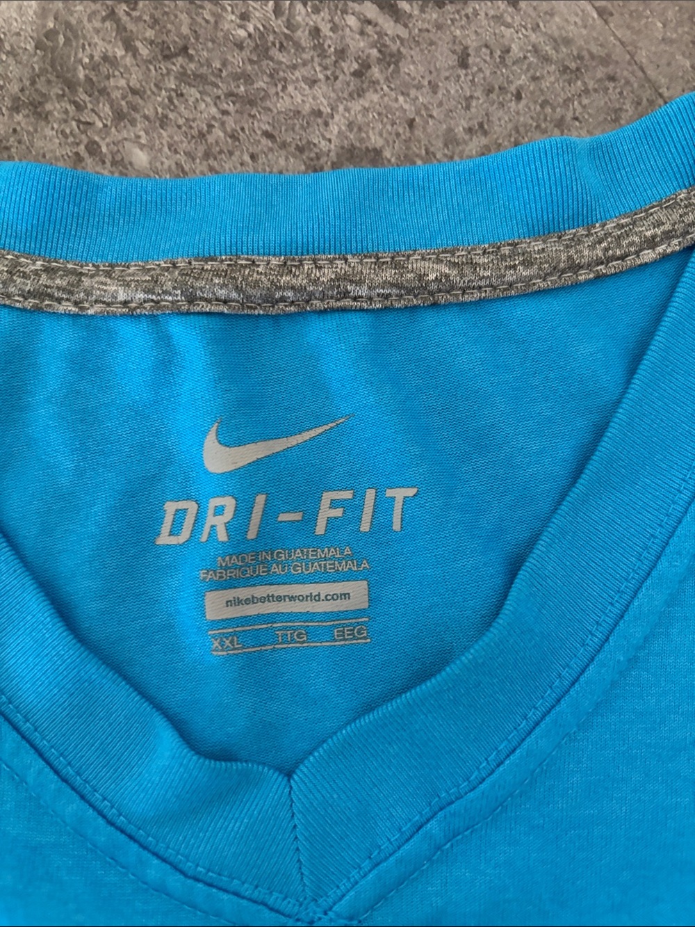 Nike Dri-FIT Crew Tee Duo - Bright Turquoise & Teal - Picture 2 of 2